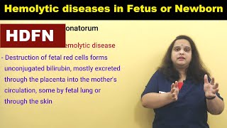 Hemolytic diseases of the Fetus and Newborn in Rh incompatibility HDFN  Nursing Lecture [upl. by Suhpoelc]