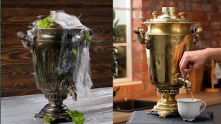 Restoration of an old samovar [upl. by Lletnwahs]