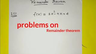 Remainder theorem class 10th ICSE factorisation chapter part 6 [upl. by Renferd]