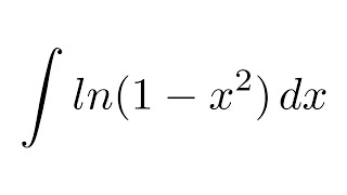 Integral of ln1x2 by parts  partial fraction decomposition [upl. by Nanis]