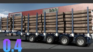 04 48 Manac Logging trailer  Mod American Truck Simulator [upl. by Rosalba]