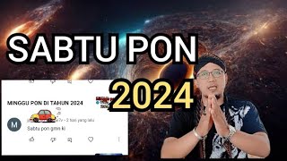 SABTU PON DI TAHUN 2024 ‼️ [upl. by Dygal]