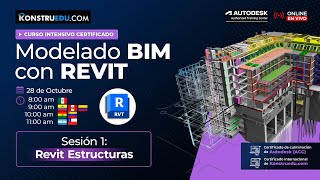 Curso Intensivo Modelado BIM con Revit  Sesión 1 Modelado BIM con Revit Estructuras [upl. by Anauqes996]