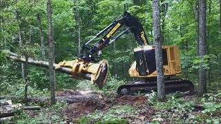 Tigercat X822D Feller Buncher  Woodland Equipment Inc [upl. by Treharne]