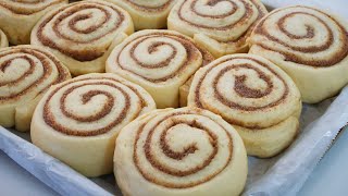 Easy Cinnamon Rolls With Fluffy Lemon Condensed Milk Frosting [upl. by Lahey]