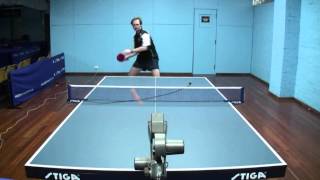 Table Tennis  Forehand amp Backhand Loop Technique  Demonstration [upl. by Adnirak]