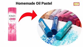 How to make Soft Pastel at homehomemade oil Pastelhow to make oil Pastel at home homemade color [upl. by Inah]