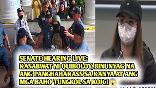 SENATE HEARING LIVE KASABWAT NI QUIBOLOY BINUNYAG NA ANG PANGHAHARASS AT MGA BAHO TUNGKOL SA KOJC [upl. by Aretahs]