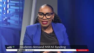 NSFAS Allowances  SAUS demands NSFAS funding [upl. by Noirrad]