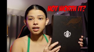 VLOGMAS 1 UNBOXING STARBUCKS PLANNER 2024  KLIO MANABAT [upl. by Aicenet374]