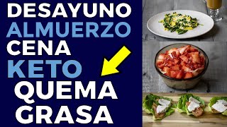 DESAYUNO KETO HASTA CENA PARA ADELGAZAR RÁPIDO DÍA COMPLETA DE COMIDA KETO PARA PERDER PESO [upl. by Latsyek]