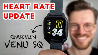 Garmin Venu Sq Accuracy UPDATE Heart Rate Test [upl. by Einoj]