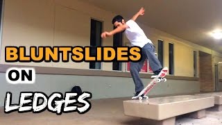 SKATE HACKS Bluntslides on Ledges [upl. by Greenwood]