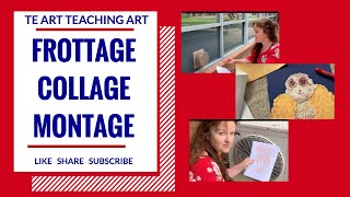 How to make FROTTAGE – COLLAGE  MONTAGE [upl. by Zerep165]