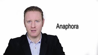 Anaphora  Meaning  Pronunciation  Word World  Audio Video Dictionary [upl. by Ocir]