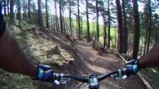 Cannock Chase  Monkey trail best bits Upper Cliff with faceplant [upl. by Aridaj12]