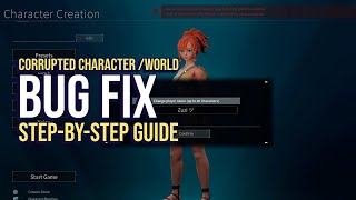 Palworld How to Fix Corrupted Character DATA Stepbystep Guide [upl. by Martres]