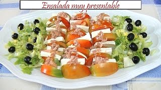 Ensalada muy presentable  Receta de Cocina en Familia [upl. by Yerfoeg967]