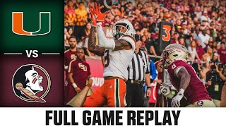 Miami vs Florida State Full Game Replay  2023 ACC Football [upl. by Ellesig]