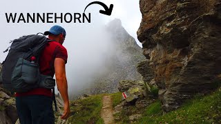 Wandern zwischen Zermatt und SaasFee auf das Wannehorn Schweiz [upl. by Gery]