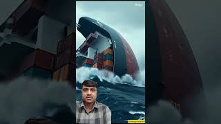 The Sinking Ships At The North Sea 2 😱😱 as imagine by ai shorts yt youtubeshorts [upl. by Eidnar595]