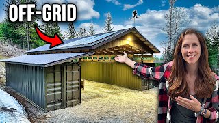 Adding SOLAR POWER To Our OffGrid CONTAINER Shop [upl. by Colwin]