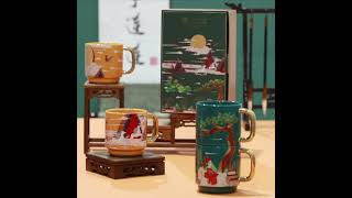 Stylish Stacking Stoneware Ceramic Coffee Mugs with Eco Friendly Handicraft [upl. by Ynhoj]