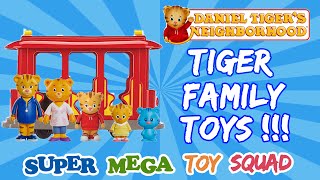 Daniel Tigers Neighborhood Toys  BRAND NEW Tiger Family Toys  Treehouse amp Trolley Play [upl. by Alyakam459]