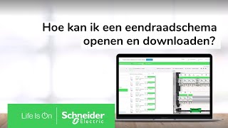 Hoe kan ik een eendraadschema openen en downloaden  Schneider Electric [upl. by Leontine]