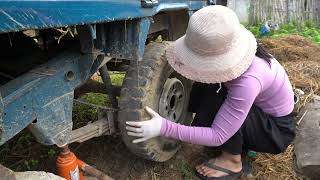 TIMELAPSE VIDEO REPAIR RESTORATION DAMAGED CAR MECHANIC REPAIR RESTORATION  Blacksmith Girl [upl. by Anaes]