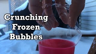 The Sound of Crunching Frozen Bubbles  ASMR [upl. by Noicnecsa859]