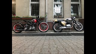 Cafe Racer vs Bobber  BSA meets Harley Davidson [upl. by Prichard]