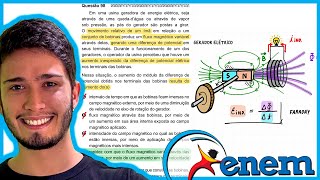 ENEM 2020  Em uma usina geradora de energia elétrica seja através de uma queda d’água ou através d [upl. by Aneroc]