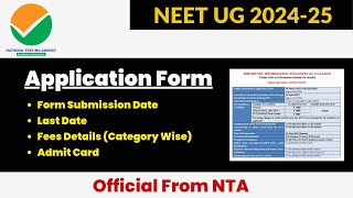 NEET 2025 Application Form Date  Exam Date  NEET UG 2024  Sparkup Classes [upl. by Emmalyn]