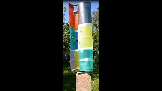 Fabriquer une éolienne verticale maison DIY VERTICAL WIND TURBINE [upl. by Aciretal]