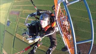 Very fast paramotor trike TAKE OFF [upl. by Finer]