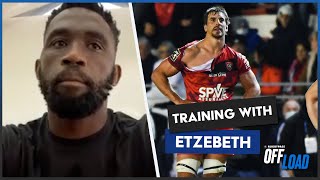 Siya Kolisi sums up training with Eben Etzebeth in brilliant story  RugbyPass Offload [upl. by Ib]