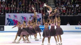 2013 ISU World Synchronized Skating Championships Free Skate Highlights [upl. by Tildie]