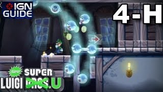 New Super Luigi U 3 Star Coin Walkthrough  Frosted Glacier Ghost House PeekaBoo Ghost House [upl. by Rehposirhc]