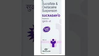 Sucralfate amp Oxetacaine Suspension Uses in Hindi  Sucraday  O Suspension [upl. by Armbruster438]