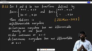 JEE Main Continuity and differentiability 2023 PYQs By Katyayan Sir [upl. by Oiraved120]