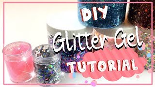 DIY Glitter Gel Tutorial  Whos that Girl Glitter Roots DUPE  Festival Glitter amp Face Painting [upl. by Enoyrt]