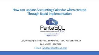 How to Update Accounting Calendar in Oracle Cloud Fusion Financials [upl. by Akselav518]