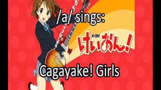 a sings KON  Cagayake Girls [upl. by Adnylem]