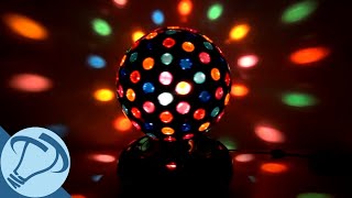 10quot Black Rotating Disco Ball with 121 Points of Light from Creative Motion [upl. by Llekcir]