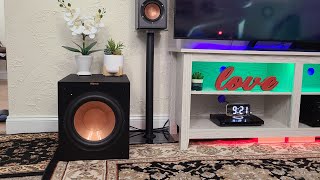 Klipsch R12SW 12quot Front Firing Subwoofer 4K Quality UnboxingSettingSound Test [upl. by Burwell]