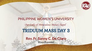 Our Lady of Miraculous Medal Chapel Triduum Mass Day 3  November 29 2023 [upl. by Yllus]