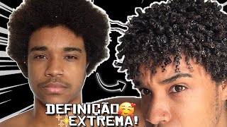 COMO FAZER DEDOLISS NO CABELO  definindo o cabelo crespo [upl. by Kacie]