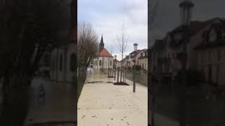 Audincourt  inondations dans le Doubs [upl. by Hitt]