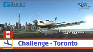 MSFS2020 Landing Challenge Toronto FSRealistic [upl. by Ertemed]